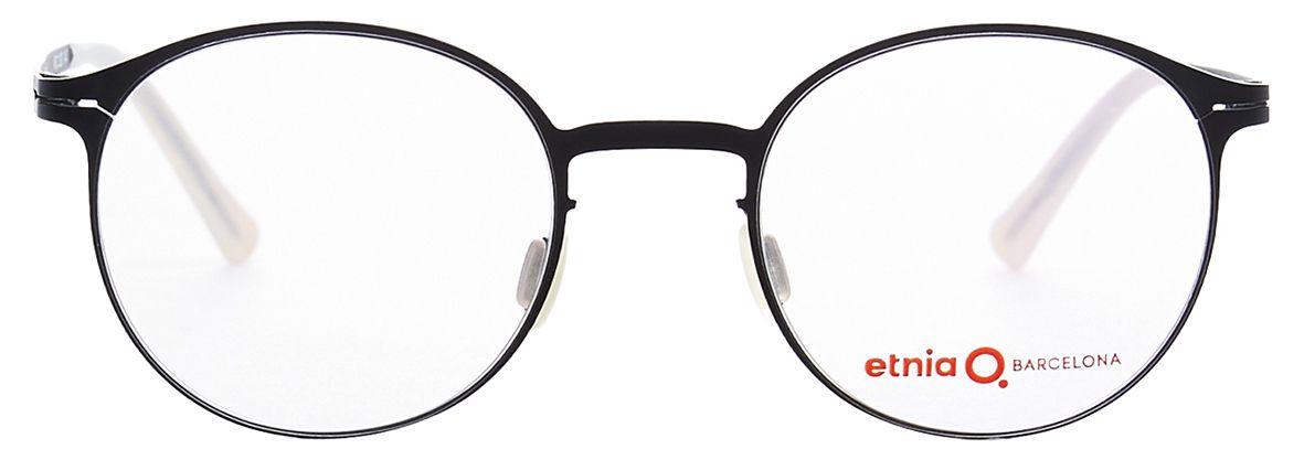 1 - Элегантная круглая оправа Barcelona Malmo BKWH (женская) - фото спереди
