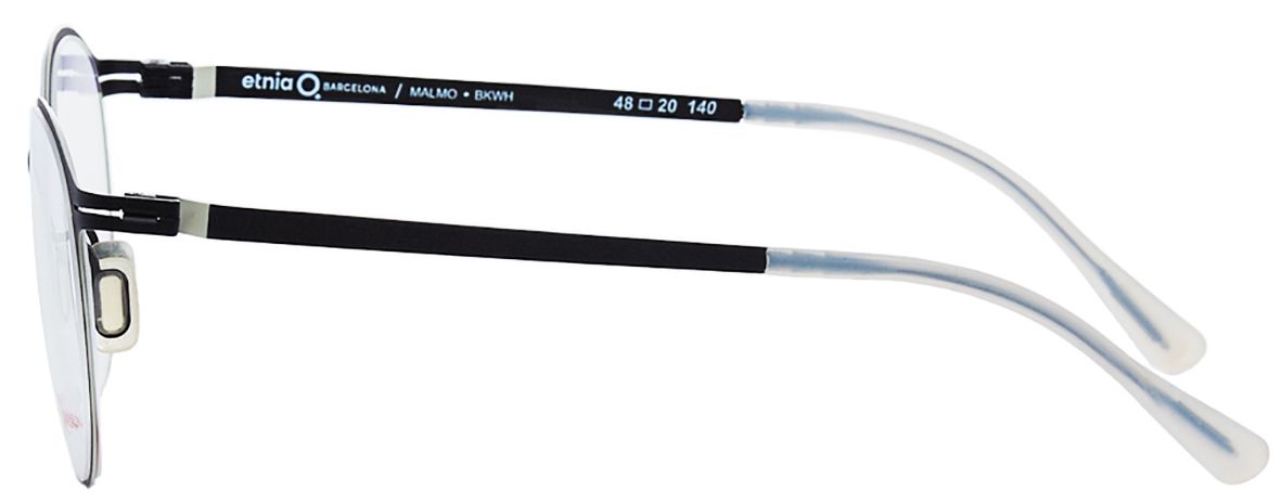 3 - Медицинские очки Barcelona Malmo BKWH в круглой оправе - фото сбоку