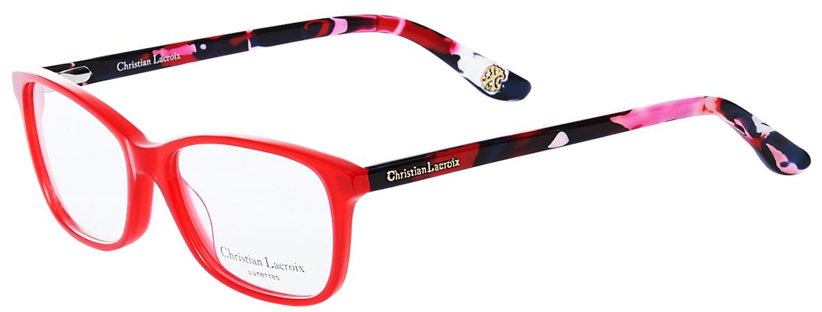 Оправа для очков Christian Lacroix CL1044 c277 прямоугольной формы - фото спереди и сбоку